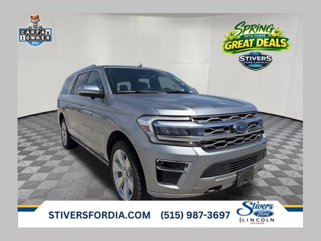 2023 Silver Metallic Ford Expedition Max Platinum 4X4 SUV