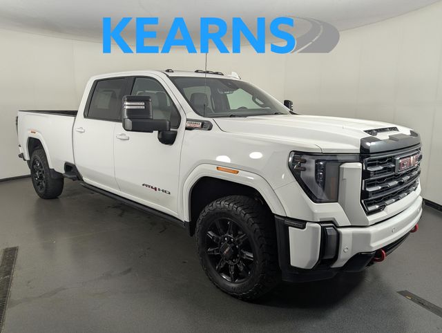 Summit White 2024 GMC Sierra 2500HD AT4 Crew Cab 4WD Pickup Truck Four-Wheel Drive Automatic