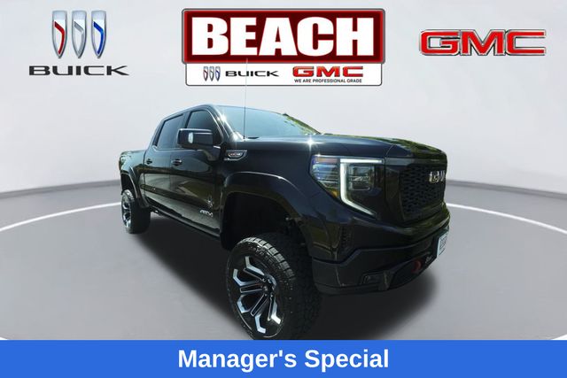Onyx Black 2023 GMC Sierra 1500 AT4 Crew Cab 4WD Pickup Truck Four-Wheel Drive Automatic