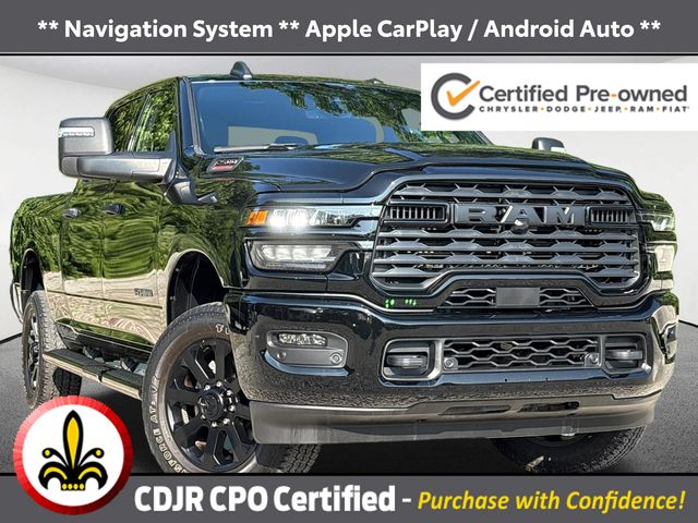 Black Clearcoat 2025 RAM 2500 Pickup Truck Four-Wheel Drive 8-Speed Automatic