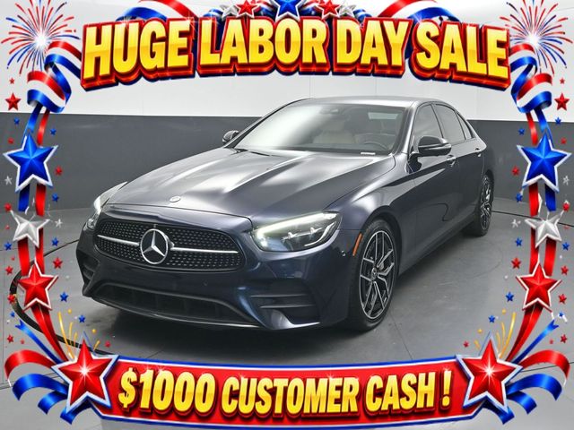 Blue 2022 Mercedes-Benz E-Class Sedan Rear-Wheel Drive 9-Speed Automatic