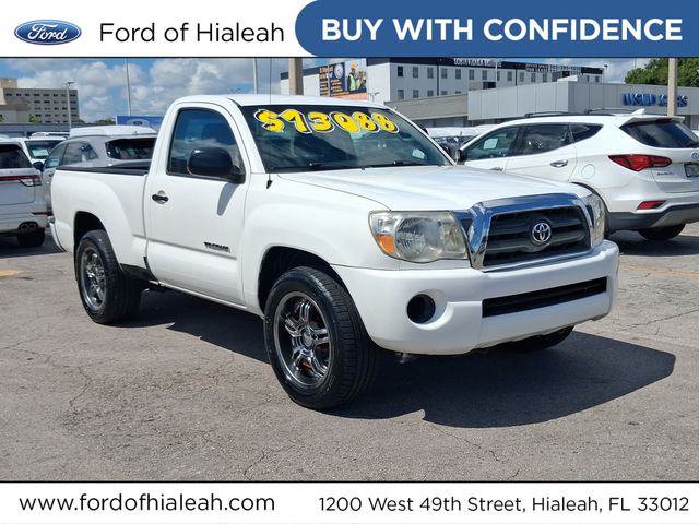 Super White 2007 Toyota Tacoma Pickup Truck 5-Speed Manual Overdrive