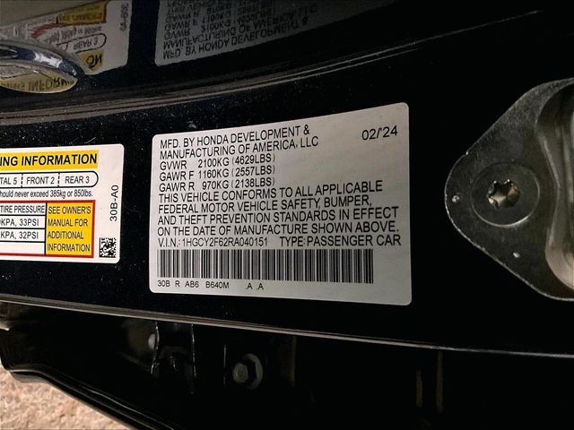 2024 Honda Accord Hybrid EX-L  at South Hills Kia