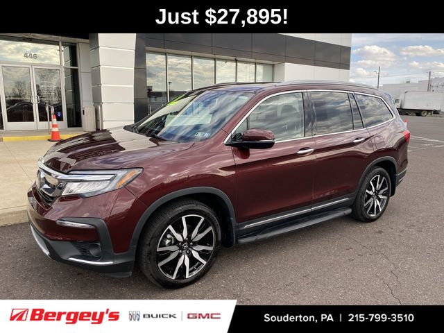 Red (Deep Scarlet Pearl) 2020 Honda Pilot Touring AWD with Rear Captain's Chairs SUV / Crossover All-Wheel Drive 9-Speed Automatic