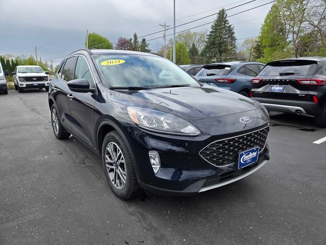 Antimatter Blue Metallic 2021 Ford Escape Hybrid SEL AWD SUV / Crossover All-Wheel Drive Continuously Variable Transmission