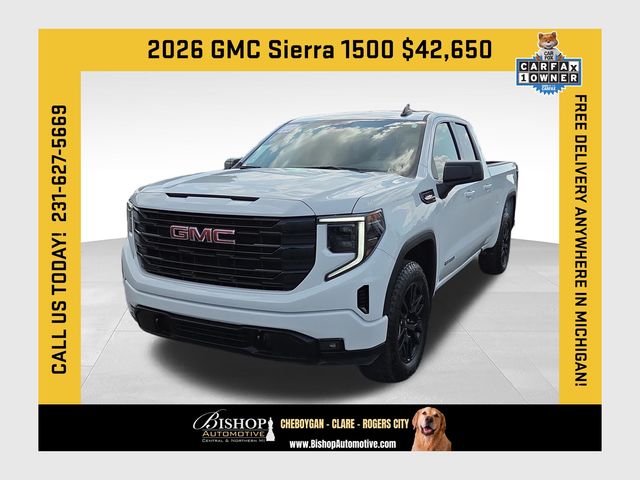 Summit White 2026 GMC Sierra 1500 Pickup Truck Four-Wheel Drive 8-Speed Automatic