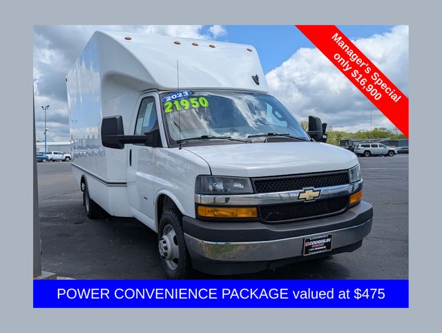 Summit White 2023 Chevrolet Express Chassis Van Rear-Wheel Drive 6-Speed Automatic Overdrive