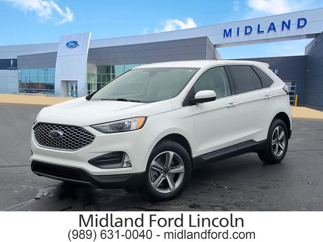 White Metallic 2024 Ford Edge SEL AWD SUV / Crossover All-Wheel Drive 8-Speed Automatic