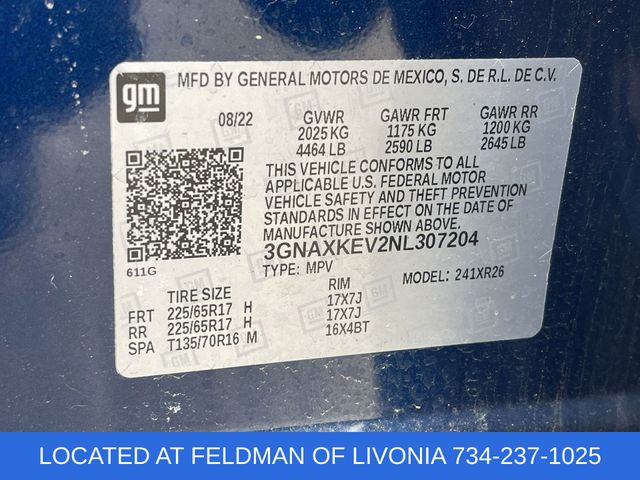 Used 2022 Chevrolet Equinox For Sale in Livonia, MI