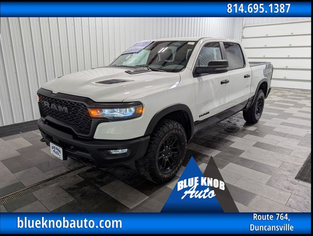 Bright White Clearcoat 2026 RAM 1500 Pickup Truck Four-Wheel Drive 8-Speed Automatic