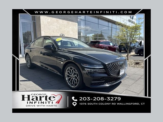 Vik Black 2023 Genesis G80 Sedan Rear-Wheel Drive 8-Speed Automatic