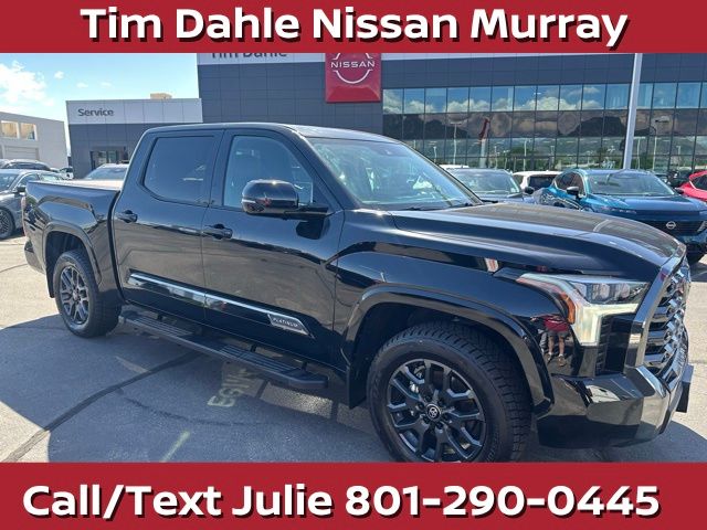Midnight Black Metallic 2025 Toyota Tundra Pickup Truck Four-Wheel Drive Automatic