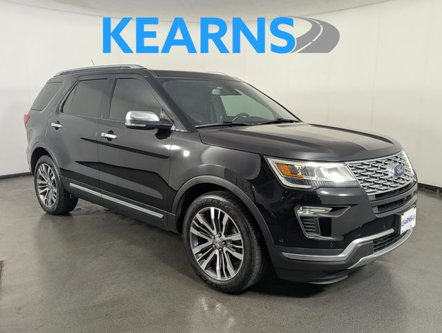 Agate Black Metallic 2019 Ford Explorer Platinum AWD SUV / Crossover All-Wheel Drive 6-Speed Automatic