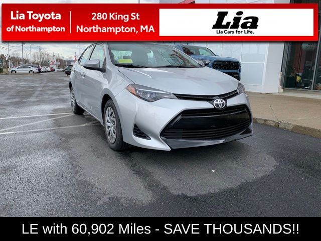 Silver 2017 Toyota Corolla LE Sedan Front-Wheel Drive Continuously Variable Transmission