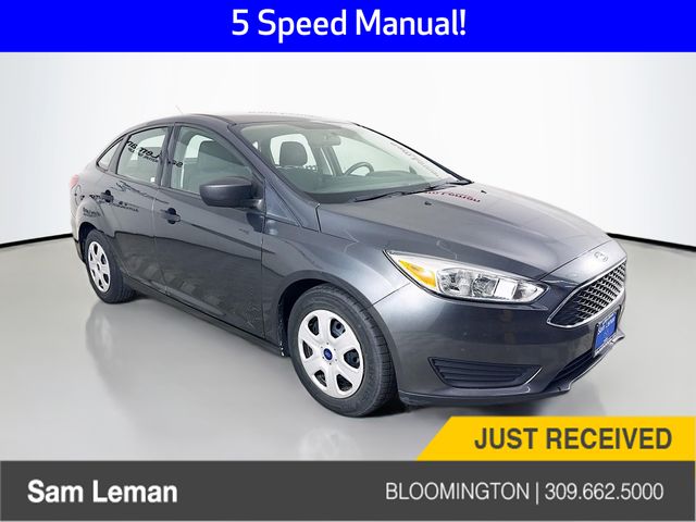 Gray (Magnetic) 2018 Ford Focus S Sedan Front-Wheel Drive 5-Speed Manual