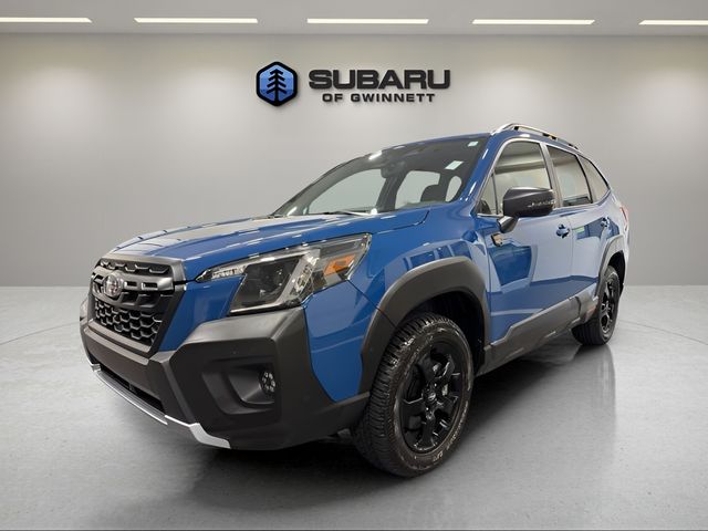 Blue 2024 Subaru Forester Wilderness Crossover AWD SUV / Crossover All-Wheel Drive Continuously Variable Transmission