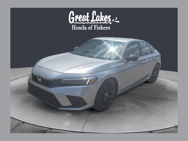 Lunar Silver Metallic 2024 Honda Civic Hatchback Hatchback Front-Wheel Drive 6-Speed Manual