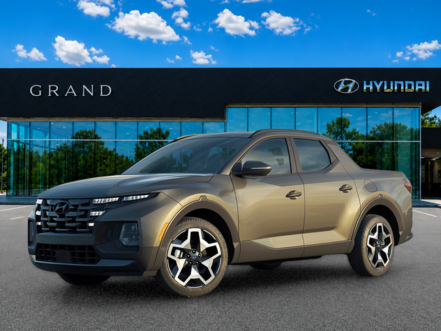 Atlas White 2023 Hyundai Santa Cruz Pickup Truck All-Wheel Drive Automatic