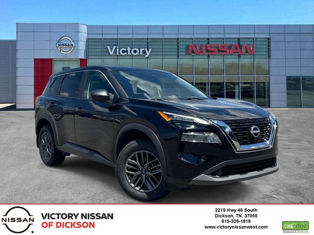 Super Black 2023 Nissan Rogue S FWD SUV / Crossover Front-Wheel Drive Continuously Variable Transmission
