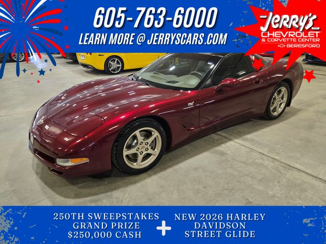 50th Anniversary Red 2003 Chevrolet Corvette Coupe RWD Coupe Rear-Wheel Drive 6-Speed Manual