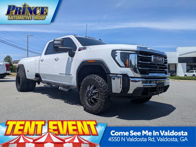Summit White 2024 GMC Sierra 3500HD SLE Crew Cab 4WD Pickup Truck Four-Wheel Drive Automatic