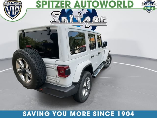 2021 Jeep Wrangler Unlimited Sahara White at Klick Lewis Buick Chevrolet