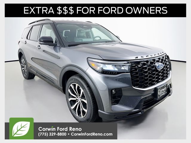 Carbonized Gray Metallic 2026 Ford Explorer ST-Line AWD SUV / Crossover All-Wheel Drive Automatic