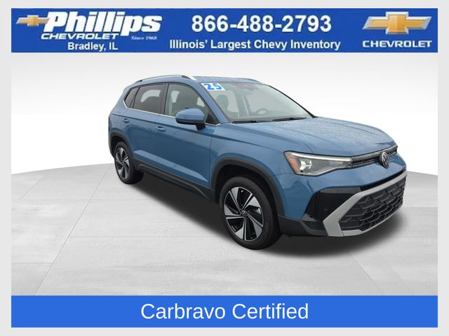 Monterey Blue Pearl 2025 Volkswagen Taos SUV / Crossover All-Wheel Drive 8-Speed Automatic