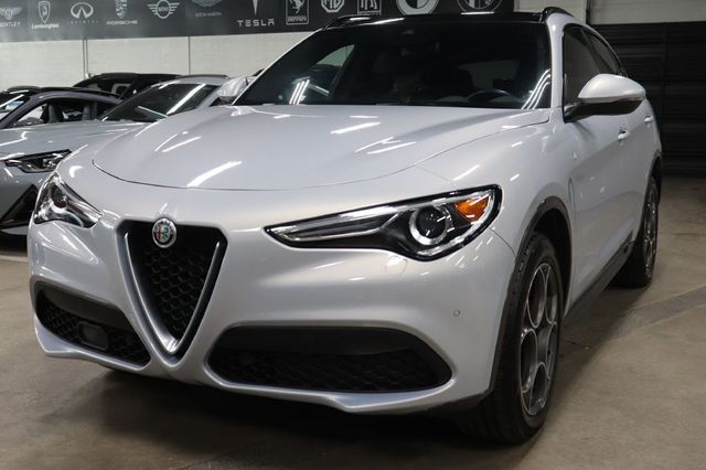 Silver 2023 Alfa Romeo Stelvio Ti AWD SUV / Crossover All-Wheel Drive Automatic