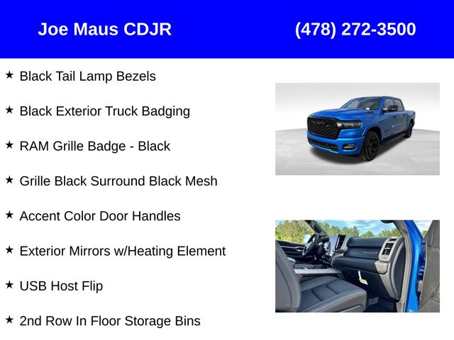 new 2025 Ram 1500 car, priced at $49,678