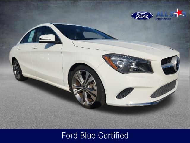 Cirrus White 2018 Mercedes-Benz CLA 250 Sedan Front-Wheel Drive 7-Speed Dual Clutch