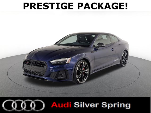 Navarra Blue Metallic 2023 Audi S5 3.0T quattro Prestige Coupe AWD Coupe All-Wheel Drive 8-Speed Automatic