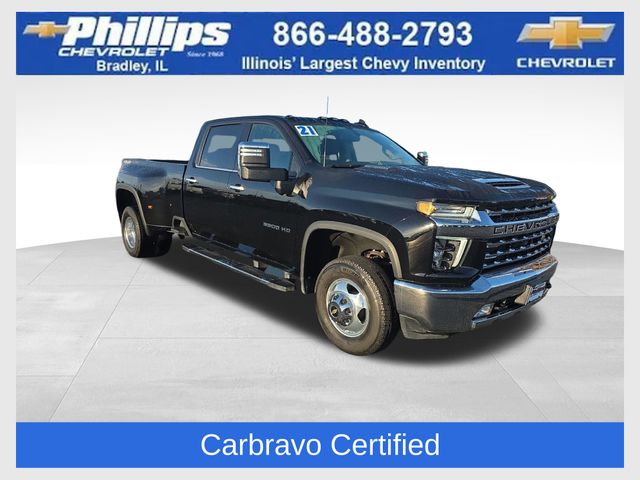 Black 2021 Chevrolet Silverado 3500HD Pickup Truck Four-Wheel Drive Automatic