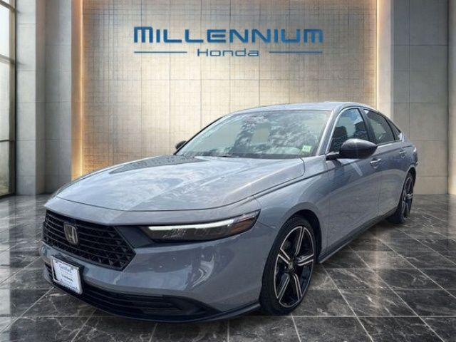 Urban Gray Pearl 2023 Honda Accord Hybrid Sport FWD Sedan Front-Wheel Drive Continuously Variable Transmission