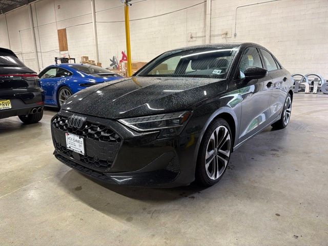 Black Metallic 2025 Audi A3 Sedan All-Wheel Drive 7-Speed Automatic