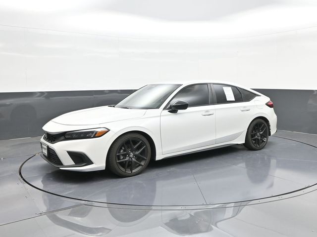 White 2024 Honda Civic Hatchback Hatchback Front-Wheel Drive Continuously Variable Transmission