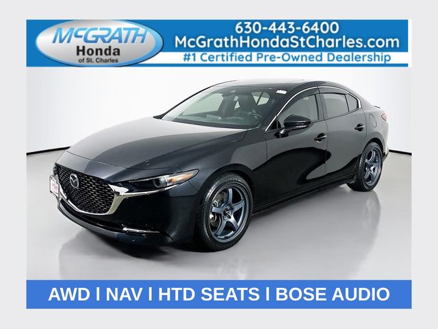 Jet Black Mica 2021 Mazda MAZDA3 Sedan All-Wheel Drive 6-Speed Automatic