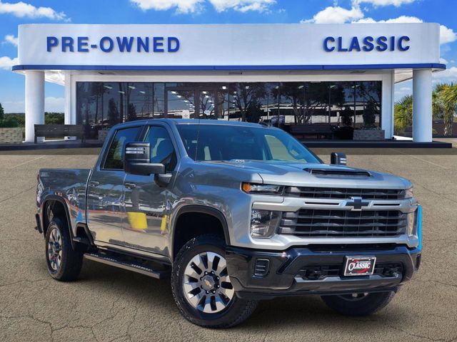 2024 Chevrolet Silverado 2500HD Custom Gray at EAG Ford Navasota