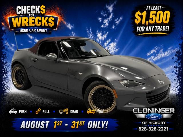 Machine Gray 2018 Mazda MX-5 Miata Convertible Rear-Wheel Drive 6-Speed Manual