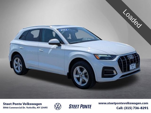 Glacier White 2021 Audi Q5 SUV / Crossover All-Wheel Drive 7-Speed Automatic