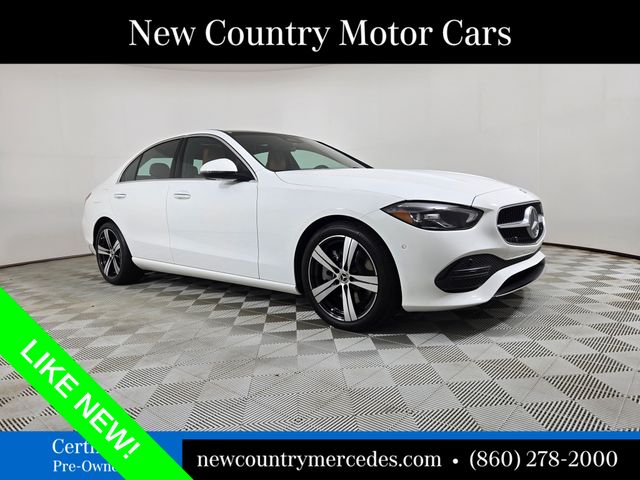 Polar White 2025 Mercedes-Benz C-Class Sedan All-Wheel Drive 9-Speed Automatic