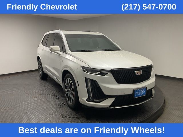 Crystal White Tricoat 2024 Cadillac XT6 Sport AWD SUV / Crossover Four-Wheel Drive 9-Speed Automatic