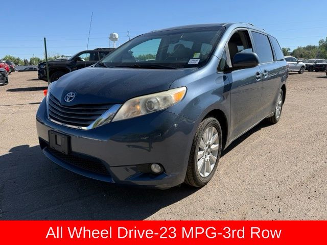 Shoreline Blue Pearl 2014 Toyota Sienna XLE 7-Passenger AWD Minivan All-Wheel Drive 6-Speed Automatic Overdrive
