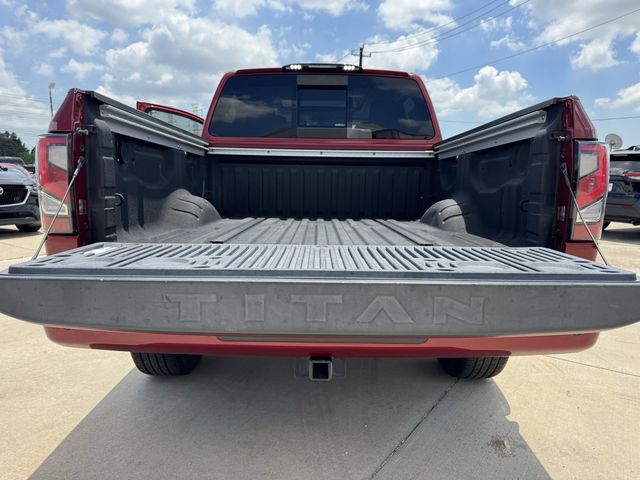 2020 Nissan Titan SL Red at Texan Dodge Chrysler Jeep Ram