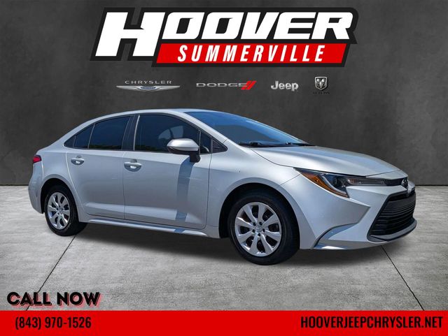 Classic Silver Metallic 2024 Toyota Corolla LE FWD Sedan Front-Wheel Drive Continuously Variable Transmission