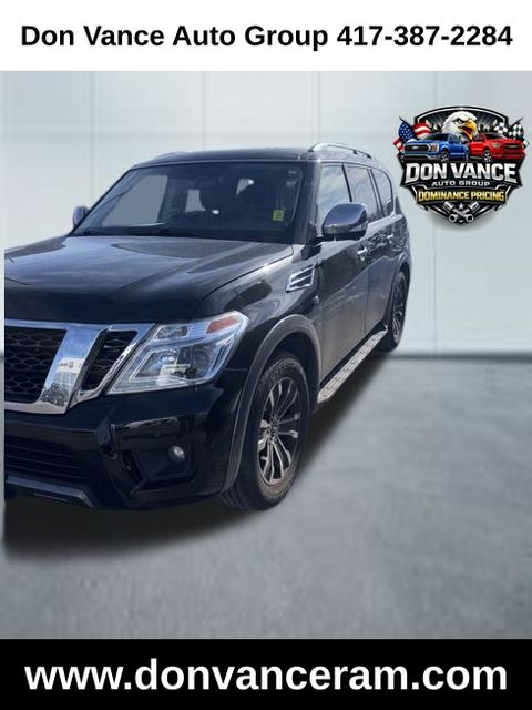 Super Black 2020 Nissan Armada SL 4WD SUV / Crossover Four-Wheel Drive 7-Speed Automatic