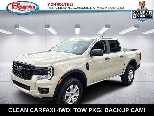 Desert Sand 2025 Ford Ranger XL SuperCrew 4WD Pickup Truck Four-Wheel Drive Automatic