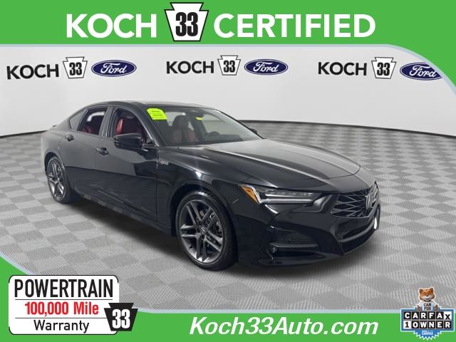 Black 2025 Acura TLX SH-AWD with A-Spec Package Sedan All-Wheel Drive Automatic