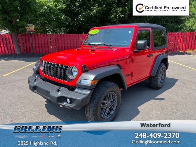 Firecracker Red Clearcoat 2025 Jeep Wrangler SUV / Crossover Four-Wheel Drive 8-Speed Automatic