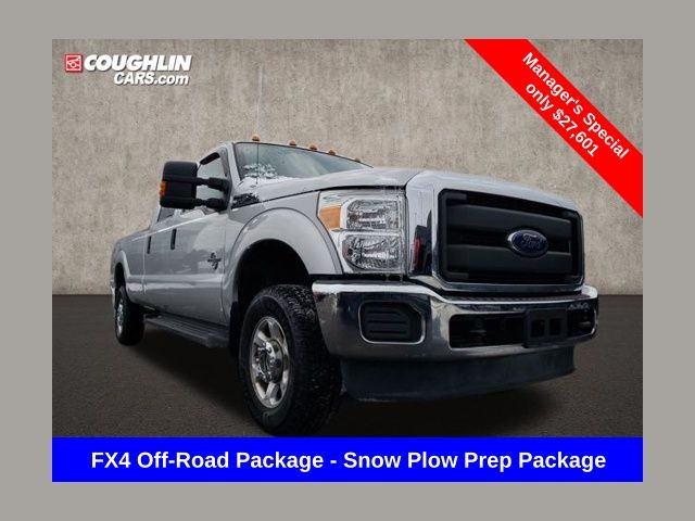 Ingot Silver Metallic 2014 Ford F-350 Super Duty XL Crew Cab 4WD Pickup Truck Four-Wheel Drive 6-Speed Automatic Overdrive